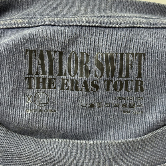 TAYLOR SWIFT The Eras Tour T-Shirt sz XL Mineral Wash Gray Tee NEW RARE MERCH - Picture 3 of 6